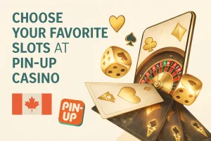 Pin Up Casino Canada - choose your favorite slots with roulette, dice and cards